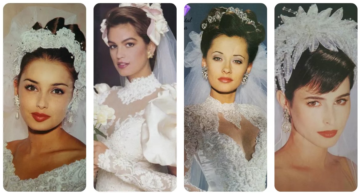 Свадебные платья в стиле 80-х годов. Фото 1 Свадебные платья в стиле 80-х годов. Фото 1