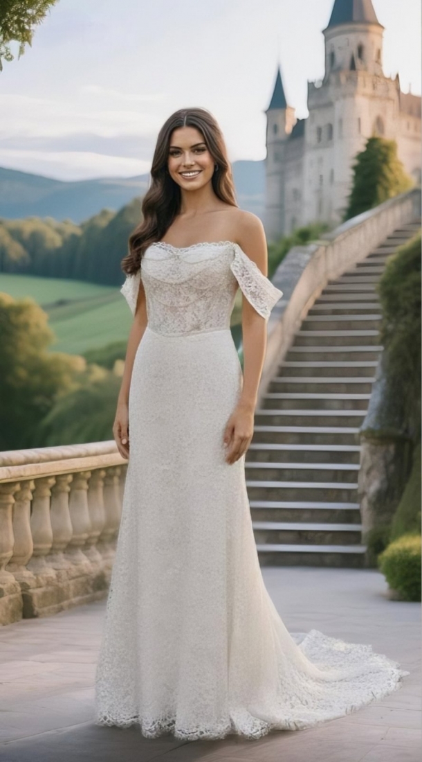 Свадебное платье Suzan годе (русалка) айвори, длинное, в пол, фото, коллекция 2026