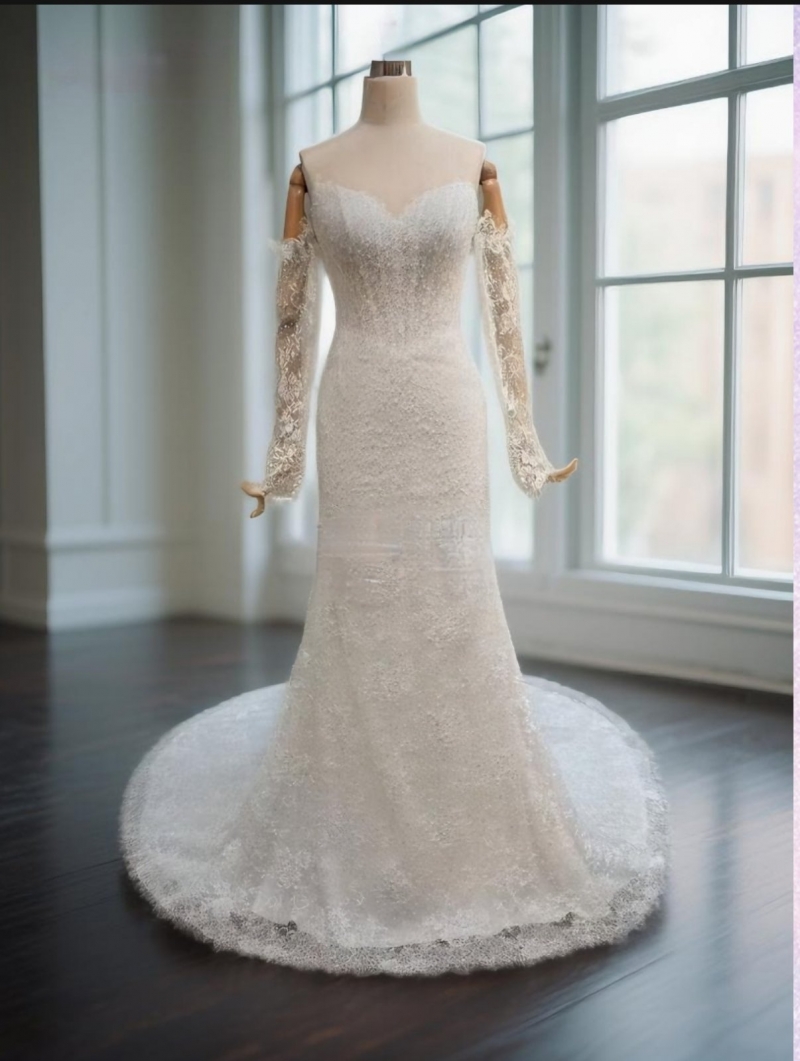 Свадебное платье Саната  годе (русалка) айвори, фото, коллекция 2026